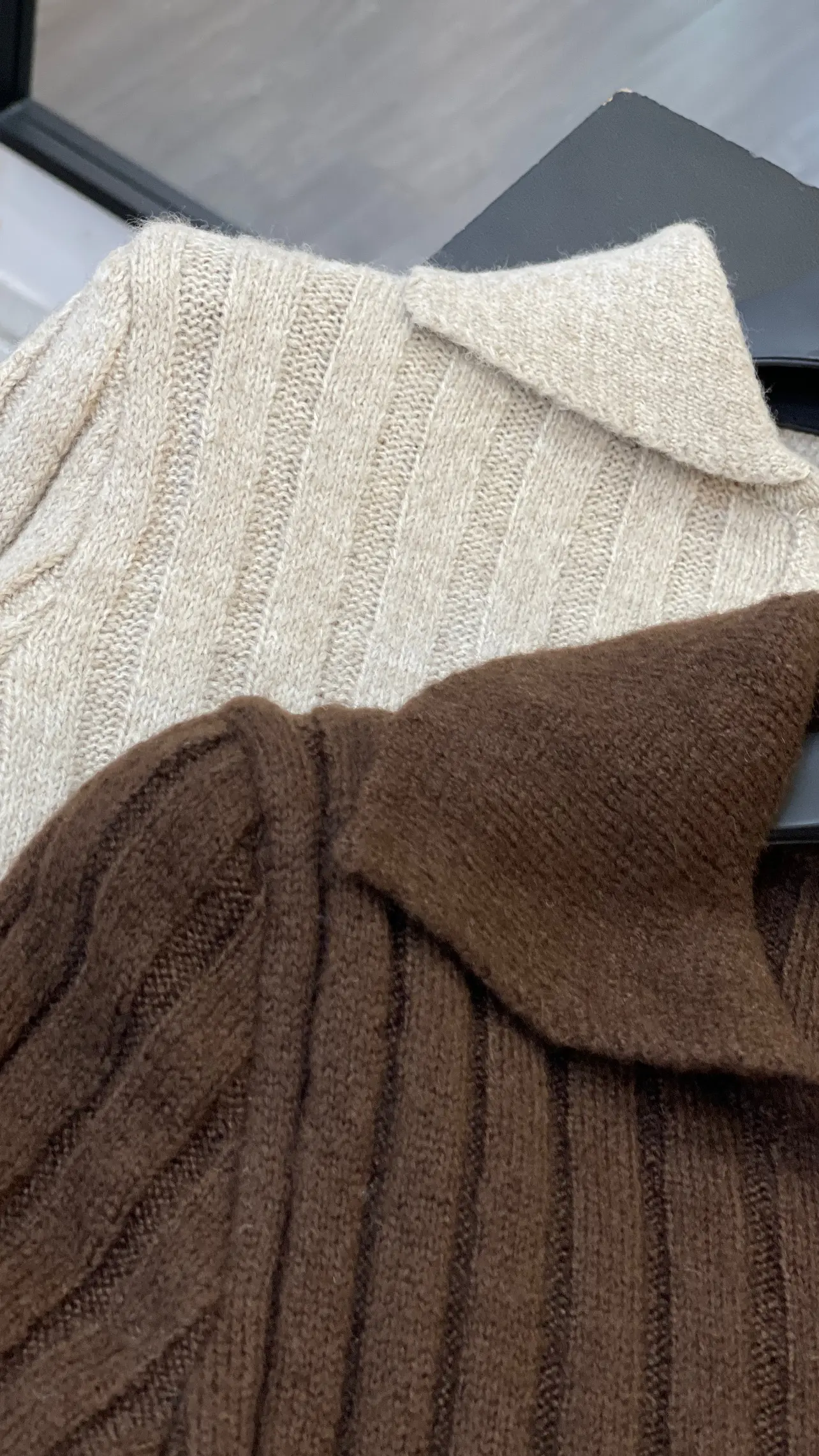 پیراهن بافت ترک طرح چهار دکمه